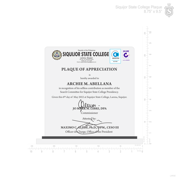Siquijor Plaque