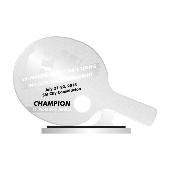 Table Tennis Plaque