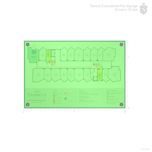 Tambuli Evacuation Plan Signage