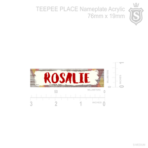 Teepee Place Restaurant Nameplate