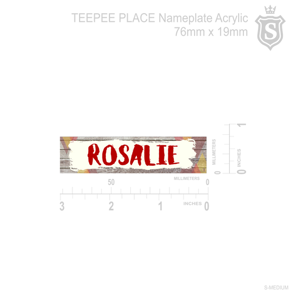 Teepee Place Restaurant Nameplate