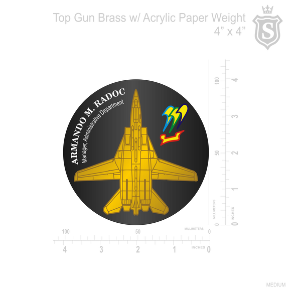 Top Gun Paper Weight