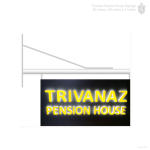 Trivanaz Pension House Signage