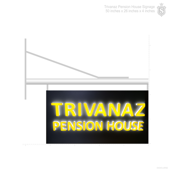 Trivanaz Pension House Signage