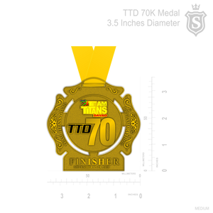 TTD 70K Medal