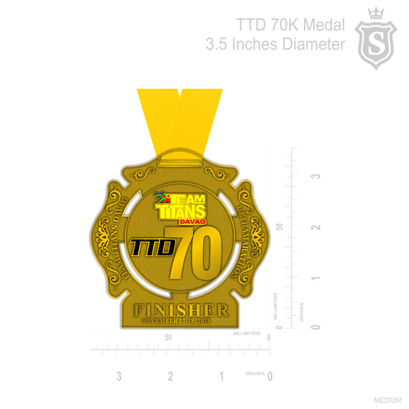 TTD 70K Medal