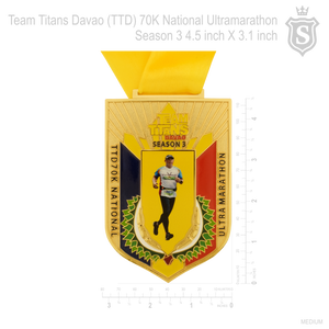 TTD 70K Season 3 Ultra Marathon Medal