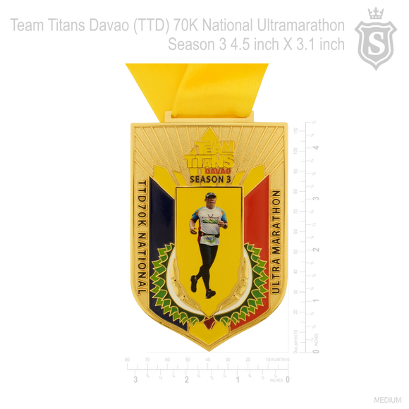 TTD 70K Season 3 Ultra Marathon Medal