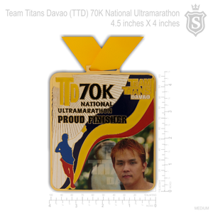 TTD 70K Ultramarathon Finisher Medal