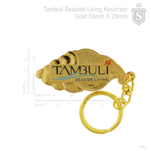 Tambuli Keychain Gold 50mm x 25mm