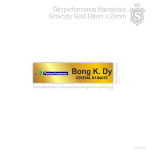 Teleperformance Nameplate Gold
