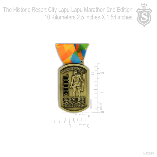 The Historic Resort City Lapu-Lapu Marathon 2nd Edition 10 Kilometers 2.5 inch Small