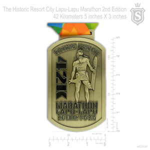 The Historic Resort City Lapu-Lapu Marathon 2nd Edition 42 Kilometers 5 inch Large