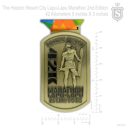 The Historic Resort City Lapu-Lapu Marathon 2nd Edition 42 Kilometers 5 inch Large