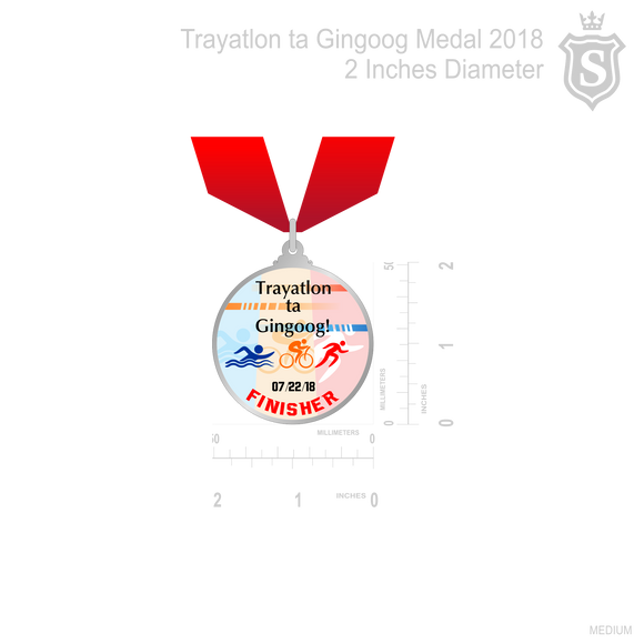 Trayatlon ta Gingoog Medal 2018