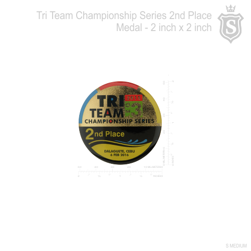Tri Team Championship Series 2nd Place Medal