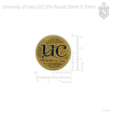 University of Cebu (UC) Pin Round Gold