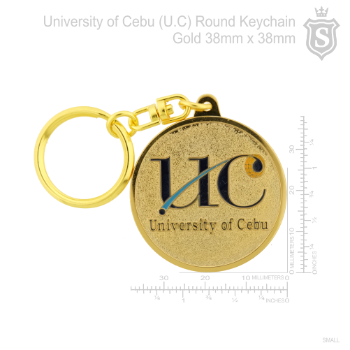 University of Cebu (UC) Round  Keychain