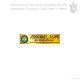 University of San Jose Recoletos (USJR) Nameplate- BS Pyschology