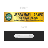 University of San Jose Recoletos (USJR) Nameplate- BS Pyschology