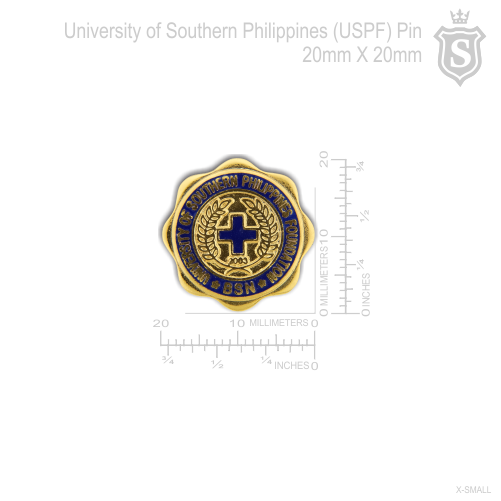University of Southern Philippines Foundation (USPF) Pin Gold 20mm