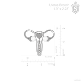 Uterus Brooch