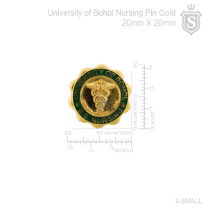 University of Bohol Nursing Pin Gold 20mm