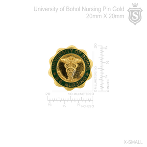 University of Bohol Nursing Pin Gold