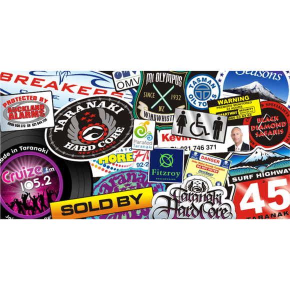 Car Bumper Printed Stickers/Die cut ready