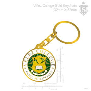 Velez Gold Keychain 1.25 inch