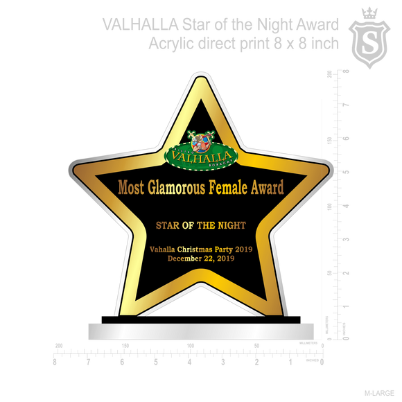 Valhalla Star of the Night Plaque 2019