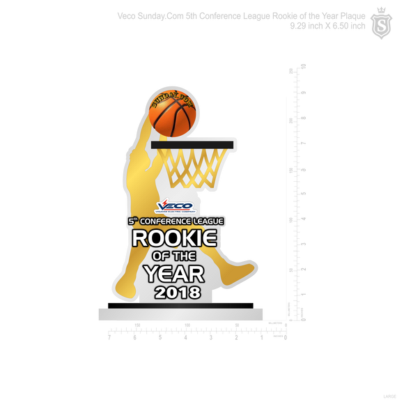 Sunday.com Rookie of the Year Plaque