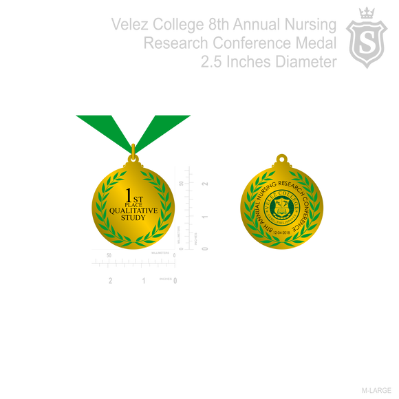 Velez College 8th Annual Nursing Research Conference Medal