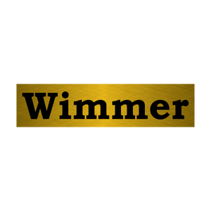 Wimmer Brass plate
