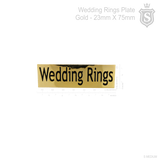 Wedding Rings Plate 75mm