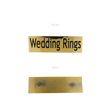 Wedding Rings Plate 75mm