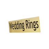 Wedding Rings Plate 75mm