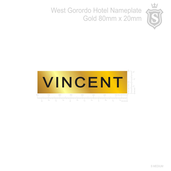 West Gorordo Hotel Nameplate
