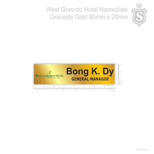 West Gorordo Hotel Nameplate