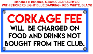 Alta Vista Corkage Signage