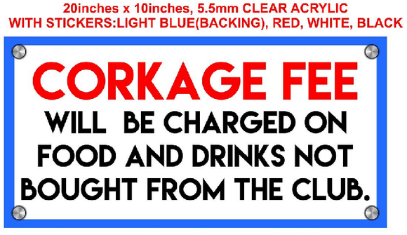 Alta Vista Corkage Signage
