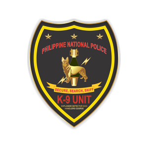 PNP K-9 Unit Pin - Secure, Search, Sniff