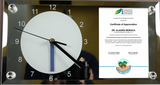 BL-11 Crystal Clock Photo Frame Rectangular 160mm