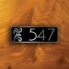 Modern House Number Signage