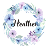 Flower Wreath Name Decals