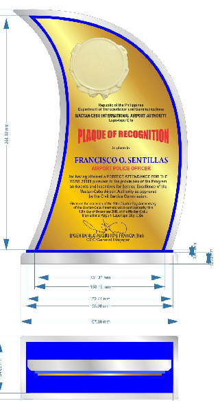 MCIAA Plaque of Appreciation