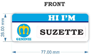 Geminie Changeable Nameplate