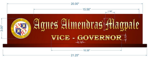 Cebu Provincial Capitol Vice Governor Table Signage