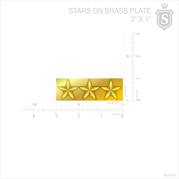 BRASS PLATE WITH STAR
