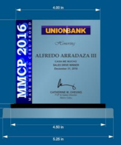 Union Bank Plaque 2017